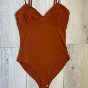 Brick color bodysuit